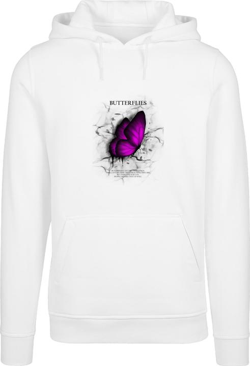 Produktbild Merchcode Butterflies Fitted Heavy Hoody - 177121 (L)