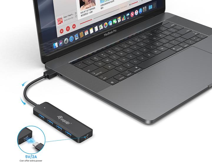 Produktbild equip USB 3.2 Gen 1 Hub (USB-A, USB-C, 5 Ports)