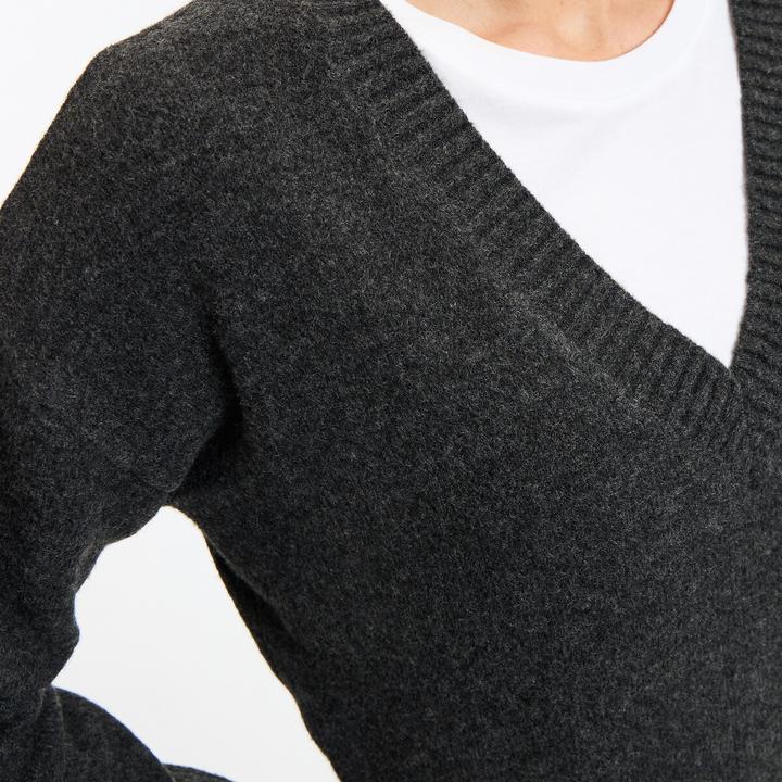 Immagine prodotto La Redoute Collections Pullover mit V-Ausschnitt (S)