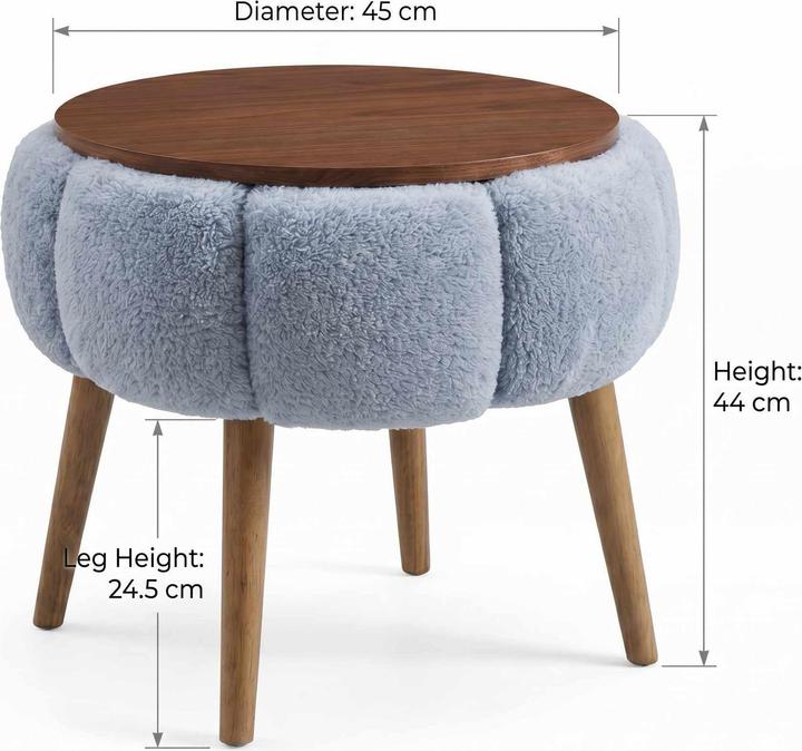 Actual product image Homitis Papatya Side Table (44 x 45 x 44 cm)