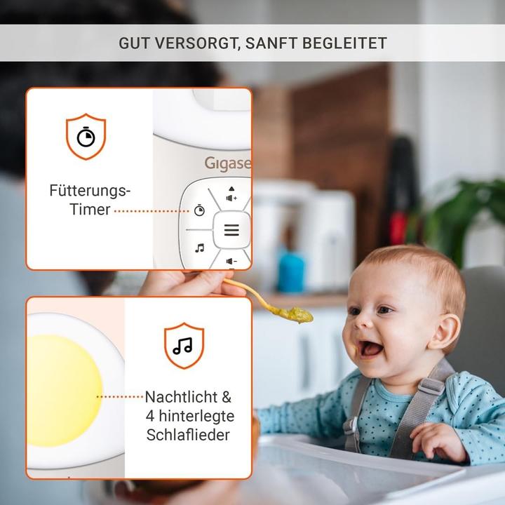 Produktbild Gigaset Baby 100 Audio Babyphone warm grey (Babyphone Audio, 300 m)