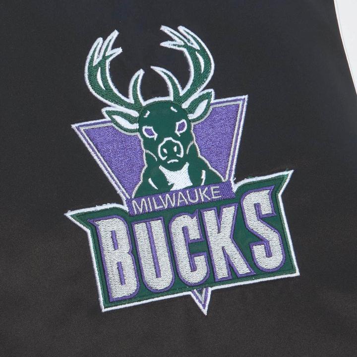 Produktbild Mitchell & Ness M&N Varsity Satin Jacke - NBA Milwaukee Bucks - S (S)