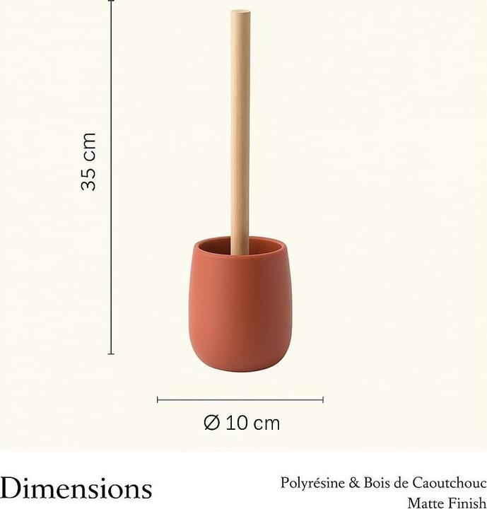 Produktbild Steinbach Sven Polyresin Wc Garnitur Terracotta