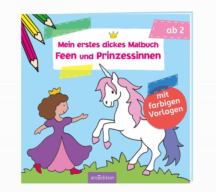 Produktbild Mein erstes dickes Malbuch Feen und Prinzessinnen