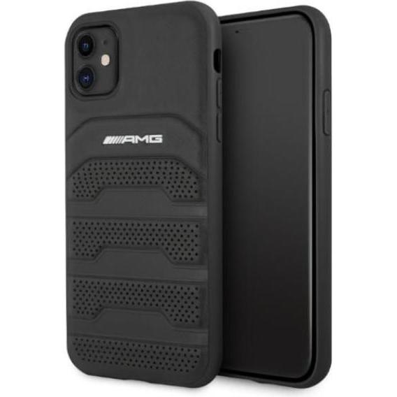 Mercedes-Benz Hard Cover Debossed Black, für iPhone 11, AMHCN61GSEBK (Apple iPhone 11), Smartphone Hülle, Schwarz