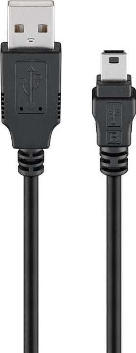 Produktbild Goobay USB 2.0 Hi-Speed Kabel 1 m, Schwarz, 1 m (1 m, USB 2.0)