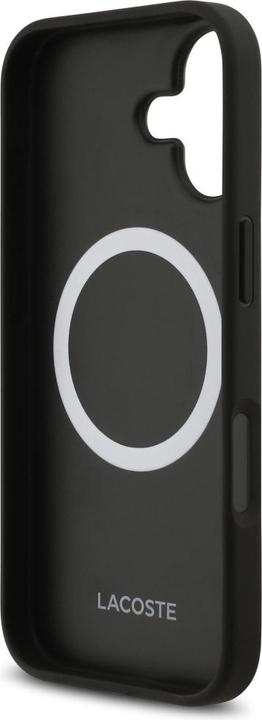 Actual product image Lacoste Iconic Petit Pique Woven Logo MagSafe case for iPhone 17 sinople (Apple iPhone 17)