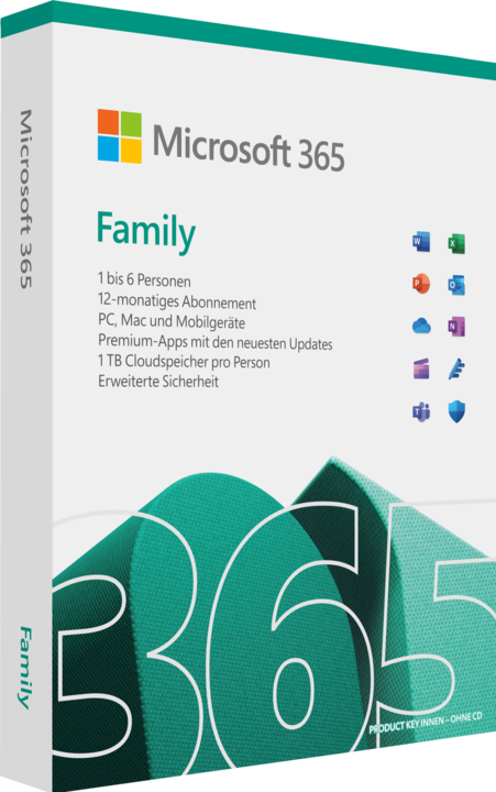 Immagine prodotto Microsoft 365 Family (6 Utente, 12 mesi)