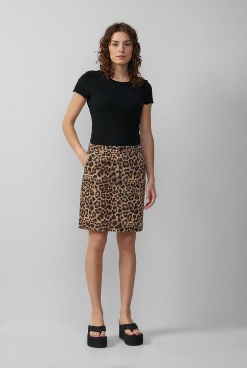 Produktbild S.Oliver T-Shirt Verkürztes Rippshirt mit Rundhalsausschnitt (L)