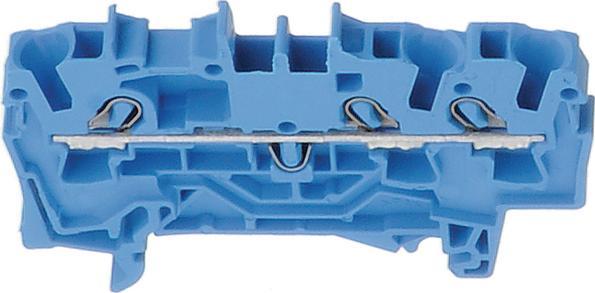 Produktbild Wago DIN-Schienen-Klemmleiste 3x2,5mm2 blau