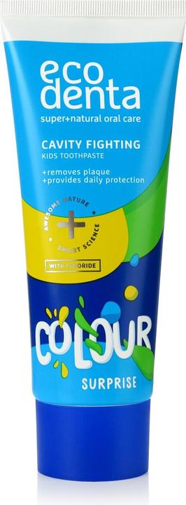 Productafbeelding Ecodenta Kleur verrassende tandpasta tegen tandbederf Kinderen (75 ml)