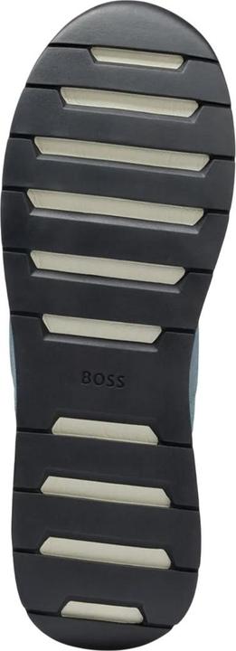 Actual product image BOSS Mens Titanium Suede Panel Running Trainers (38)