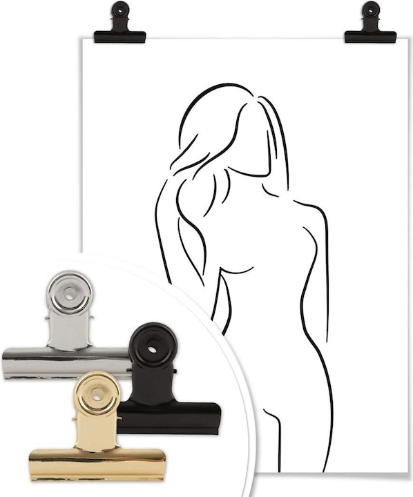 Image du produit Trenddeko Lineart - Courbes féminines (24 x 30 cm)