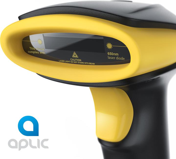 Actual product image Aplic Barcode Scanner Wireless - 2.4 Ghz wireless laser handheld scanner, handheld reader USB, 6 scan