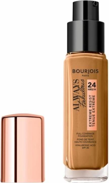 Actual product image Bourjois ALWAYS FABULOUS 24H foundation #520-caramel 30 ml (520 Caramel)