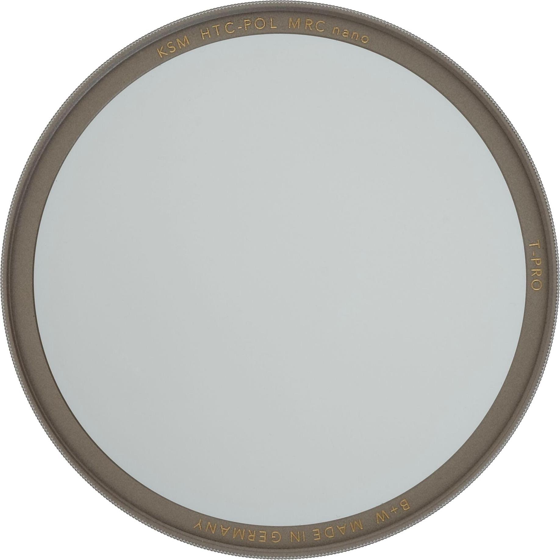 B+W Zirkular Polfilter T-Pro HTC 62mm 1098344 (62 mm, Polarisationsfilter), Objektivfilter
