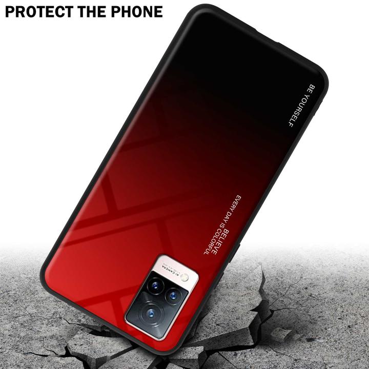 Actual product image Cadorabo TPU 2 colors glass envelope (Vivo V21)