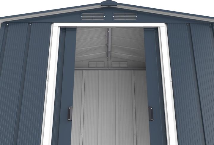 Produktbild Tepro Gerätehaus Eco 6x4, anthrazit/weiss