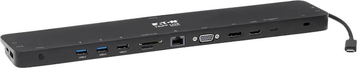 Image du produit Eaton Station d'accueil USB-C triple affichage 4K HDMI & DP VGA USB 3.2 Gen 1 Hub USB-A/C GbE 100W PD Cha (USB-C, 4 Ports)