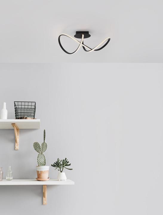 Produktbild Nova Luce AMARA LED Deckenleuchte Schwarz 23W Warmweiss 61x24,5x27cm 9248106