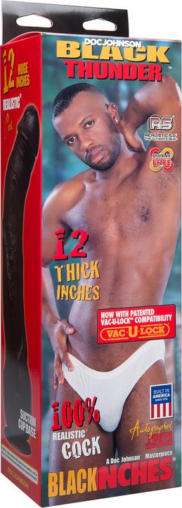 Produktbild Doc Johnson Black Thunder - Realistic Cock