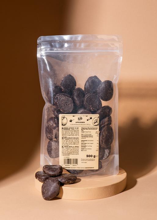 Produktbild KoRo Getrocknete Aprikosen mit Zartbitterschokolade (500 g)