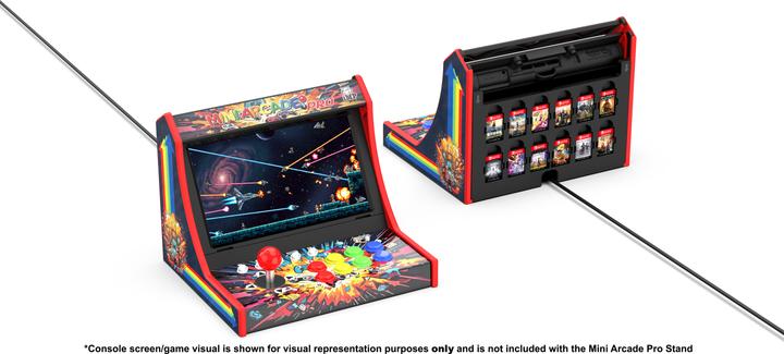 Produktbild IMP Tech - Mini Arcade Pro Retro Game Cabinet for Switch 2, Switch and OLED - Black/Red (Switch, Switch 2, Switch OLED)