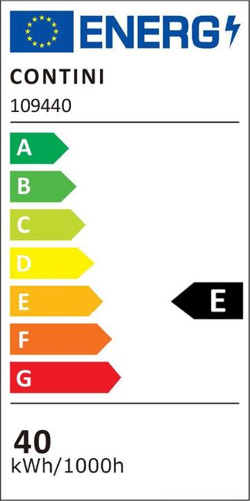 Energy Label Contini LED Wandleuchte Sola 61x26.5x3 cm (1800 lm)