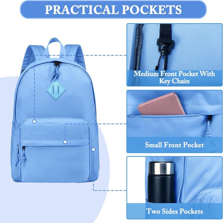 Produktbild Only-Bags.Store Schulrucksack, klassischer leichter Rucksack Teenager College Schultasche lässiger Tagesrucksack