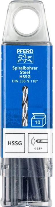 Produktbild Pferd SPB DIN 338 HSSG N 4,5 STEEL 25203525 Stahl Spiralbohrer Gesamtlänge 80 (4.5 Millimeter)