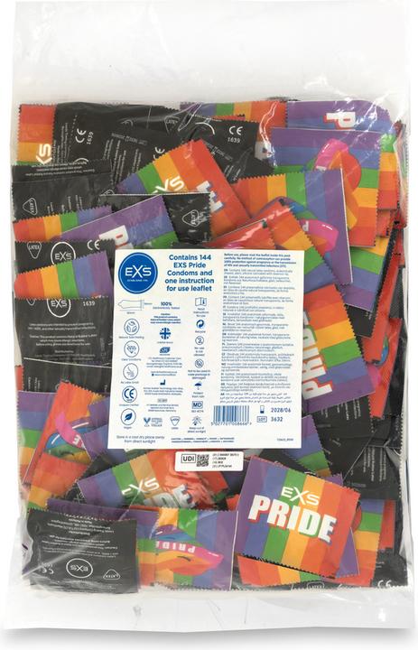 Immagine prodotto EXS Borsa "Pride" 144 preservativi anatomici con disegno arcobaleno (144 pz.)
