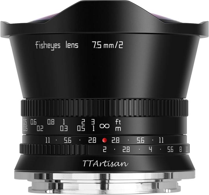 TTArtisan 7.5 mm, f/2.0 (Micro Four Thirds, APS-C / DX)