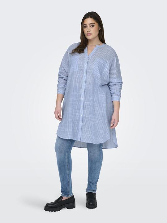 Produktbild Only Locker geschnitten Button-Down Kragen Curve Ärmel mit Umschlag Hemd Hemd (42)