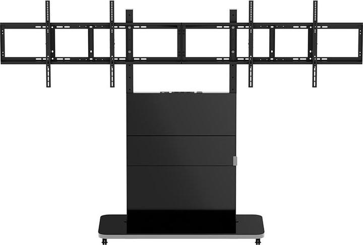 Produktbild Hagor HAGROR Rollwagen 600x400mm schwarz 2x 55kg/2x 55-65" (55 kg, 55" - 65")