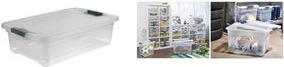 Actual product image keeeper Storage box "cornelia", 28 litres, transparent (28 l)