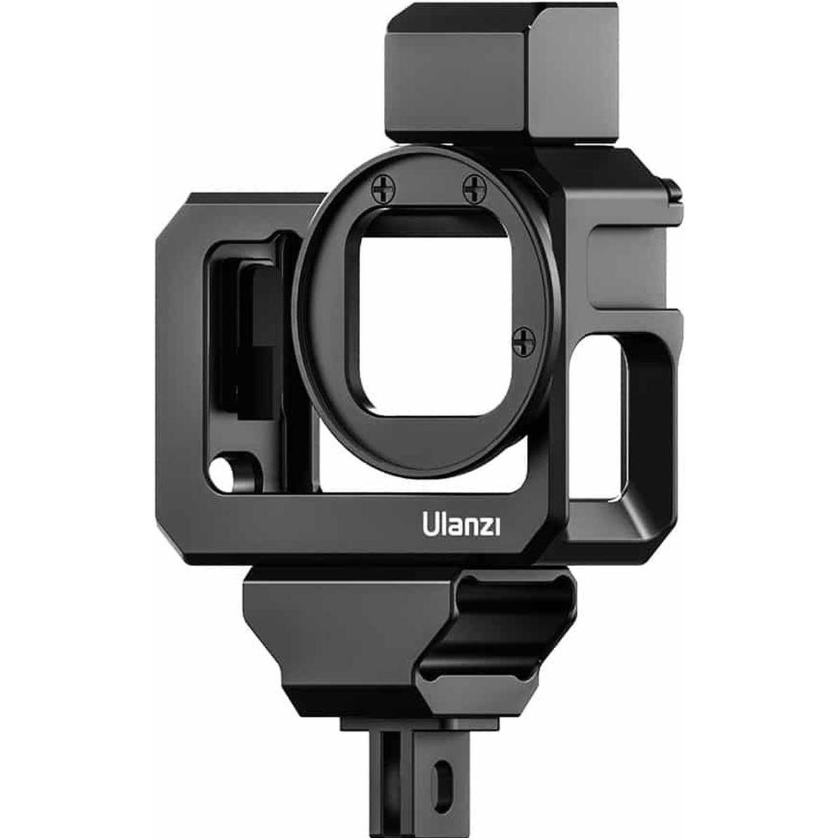 Ulanzi Gabbia Telaio in alluminio 3x Adattatore per Gopro Hero 9 Nero/ G9-5, Accessori action cam, Nero