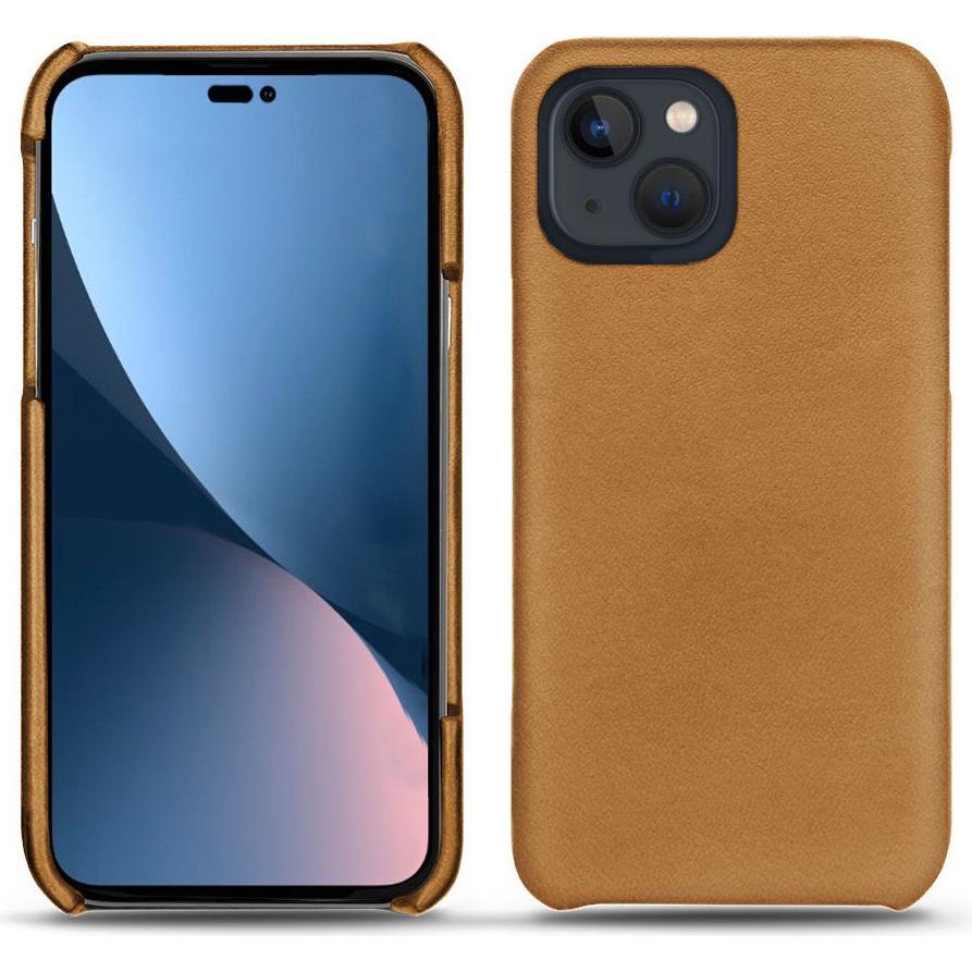 Noreve Lederschutzhülle (Apple iPhone 14 Plus), Smartphone Hülle, Braun