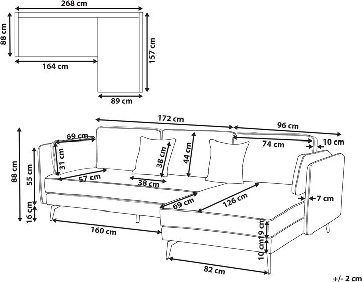 Produktbild Beliani Altan (3-Sitzer)
