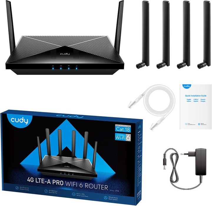 Actual product image Cudy LT18 wireless router Fast Ethernet Dual-band ( / )