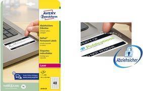 Actual product image Avery Peelable labels