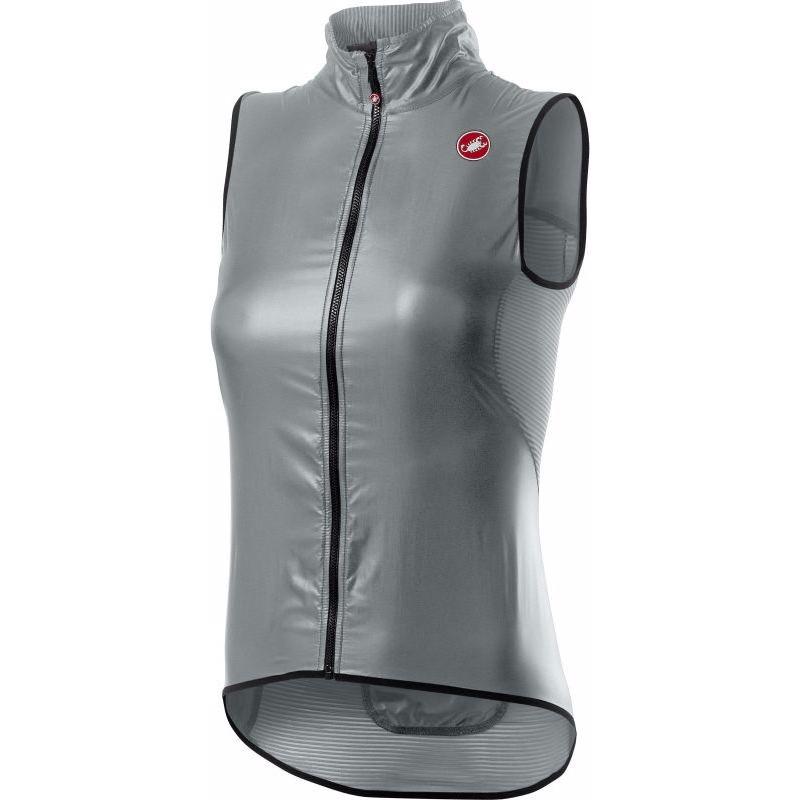 Castelli, Damen, Velojacke, Aria W Vest (L), Grau, L