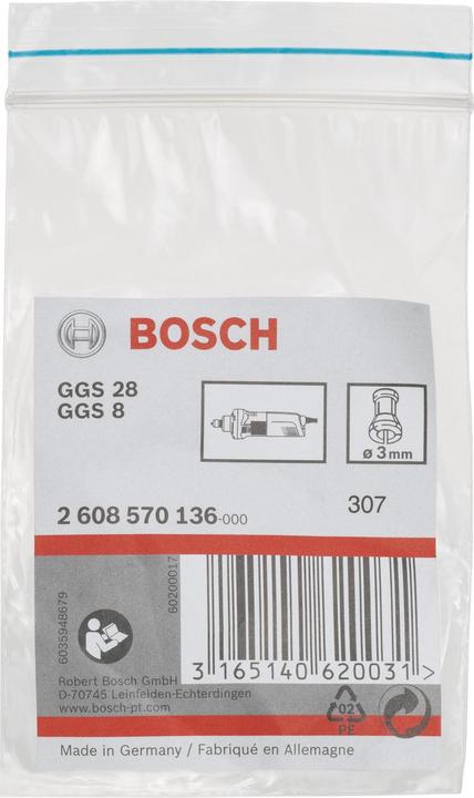Actual product image Bosch Professional Zubehör Collet without clamping nut, 3 mm, for straight grinder