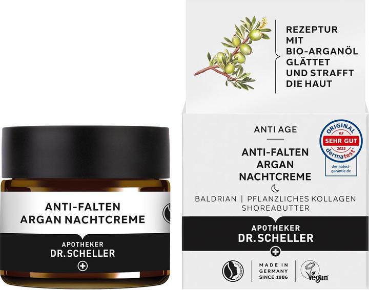 Immagine prodotto Dr. Scheller Crema notte antirughe all'argan (50 ml, Crema notte)