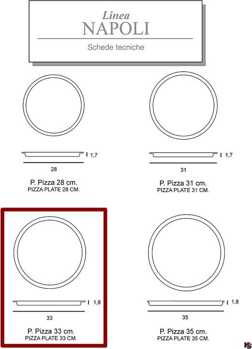 Actual product image Saturnia Pizza plate (1 x, 33 cm)