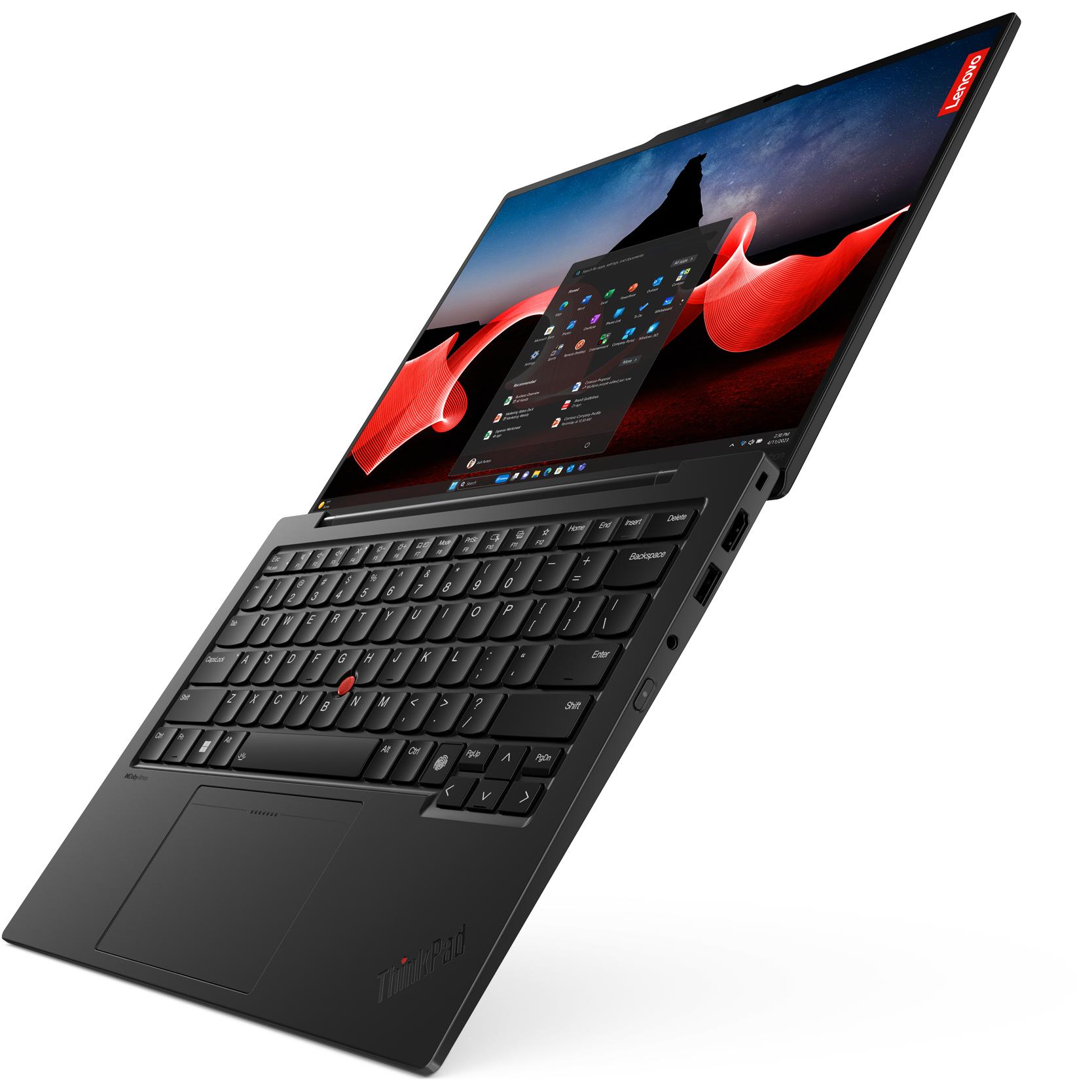 Thumbnail - Lenovo ThinkPad X1 Carbon Gen 12 (14", Intel Core Ultra 7 155U, 32 GB, 1000 GB, DE), Notebook, Schwarz