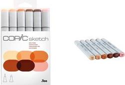 Immagine prodotto Copic toni della pelle (Grigio, 5 mm, 6 x)