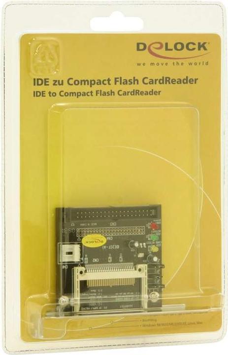 Actual product image Delock IDE to Compact Flash CardReader (44-pin, 4-pin Molex, 40-pole)