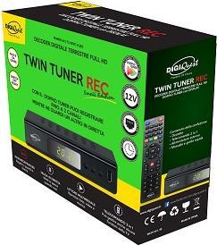 Actual product image Digiquest Twin Tuner Small Edition Ethernet (RJ-45), Terrestrial Full HD Black (DVB-T2)