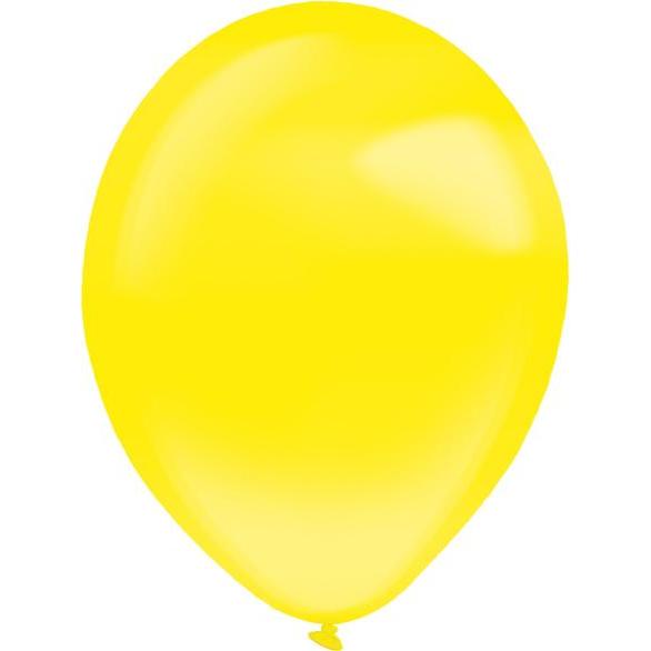 Everts 50 Latexballons Decorator Crystal Yellow Sunshine