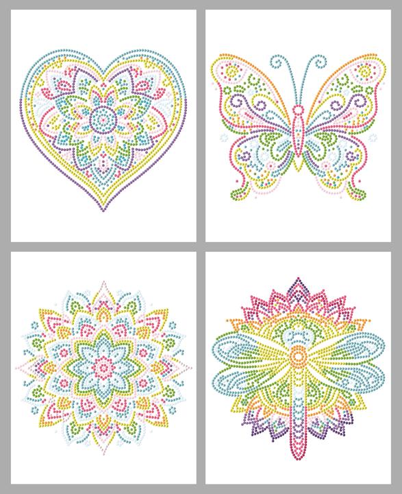 Actual product image Diamond Dotz Diamond Painting Neon Mandalas